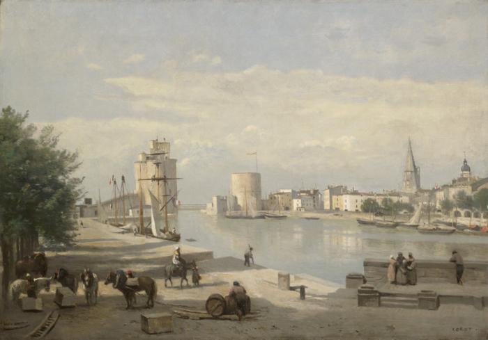 Jean-Baptiste-Camille Corot The Harbor of La Rochelle